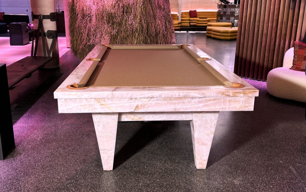 astor brazilian pink quartzite pool table 6