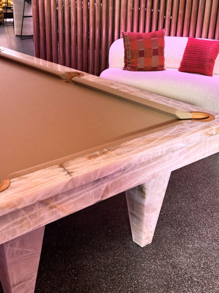 astor brazilian pink quartzite pool table 7