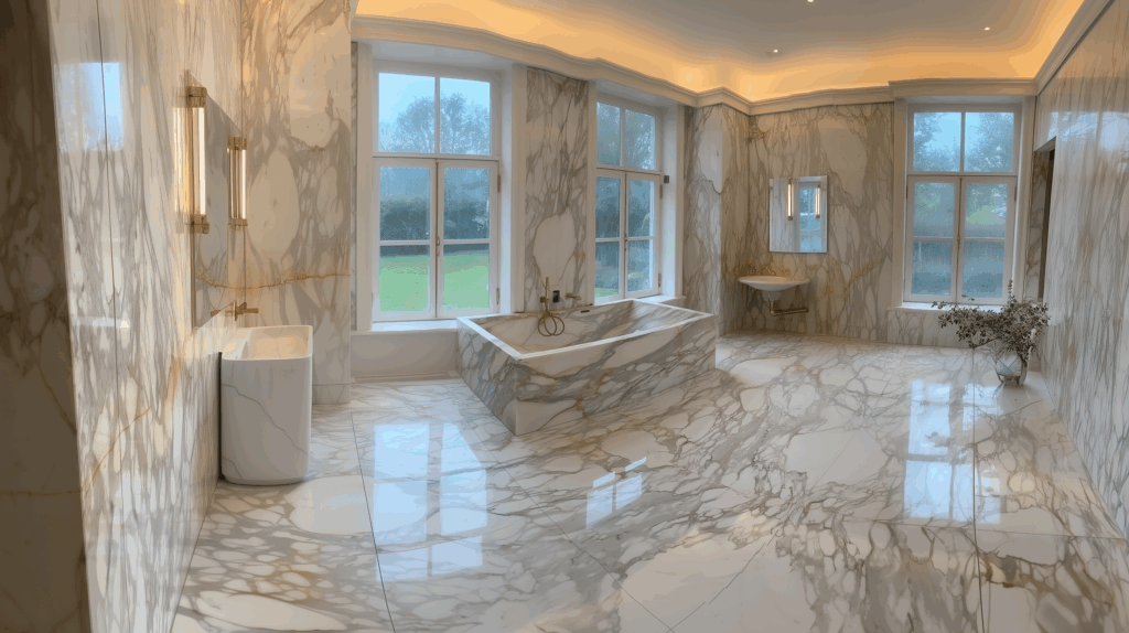 bagno in calacatta borghini