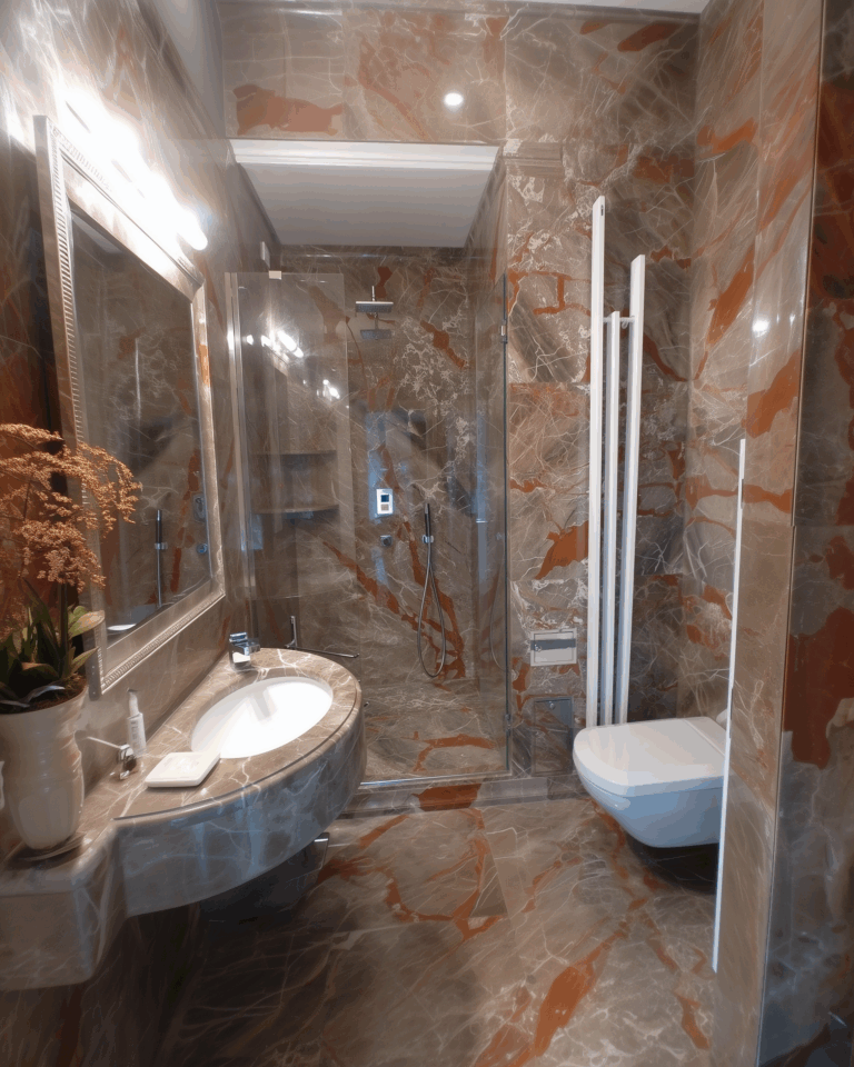 bagno rivestimenti breccia fiorentina