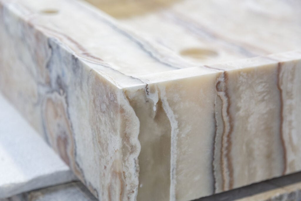 lavabo squadrato onice