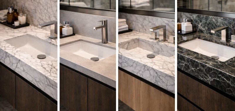 countertops for drop in sinks