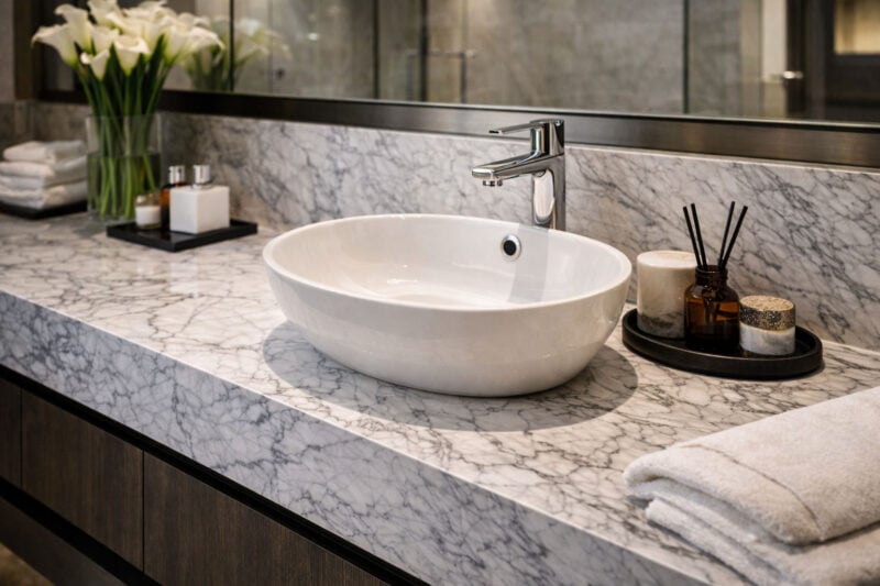 countertops for vessel sinks