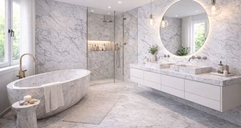 marble bathroom countertops