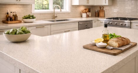 quartz kitchen countertop