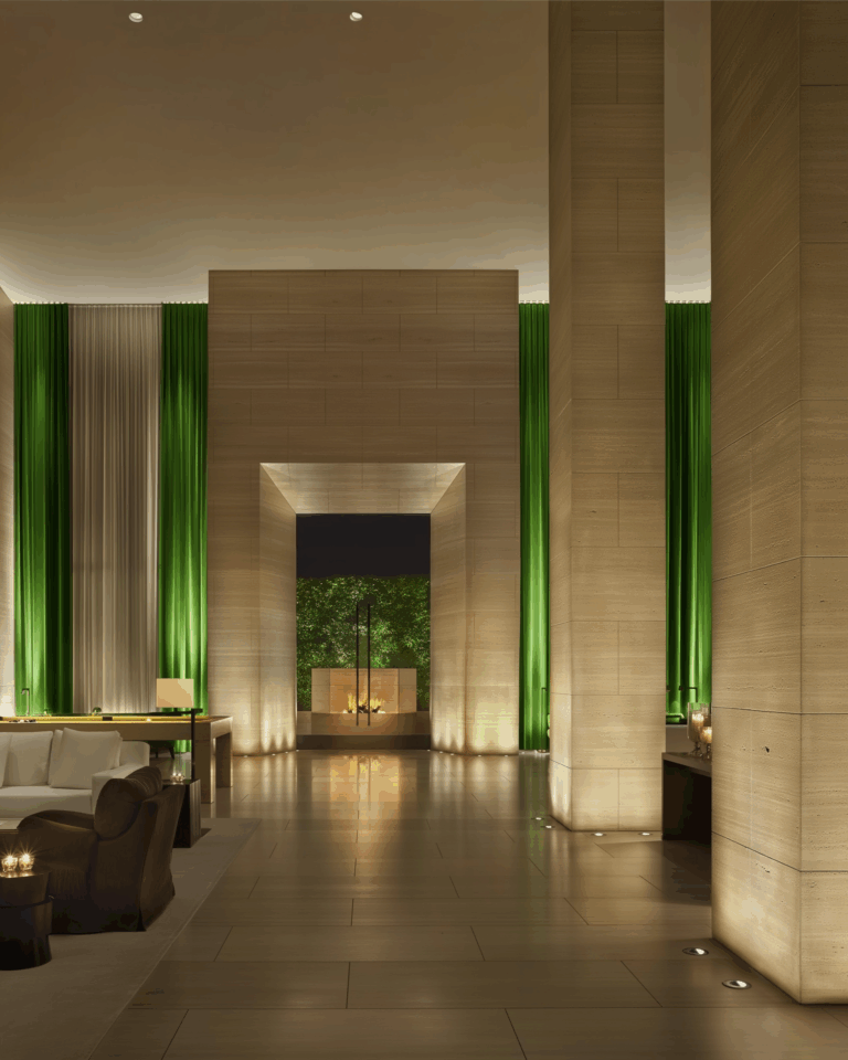 travertine hotel lobby