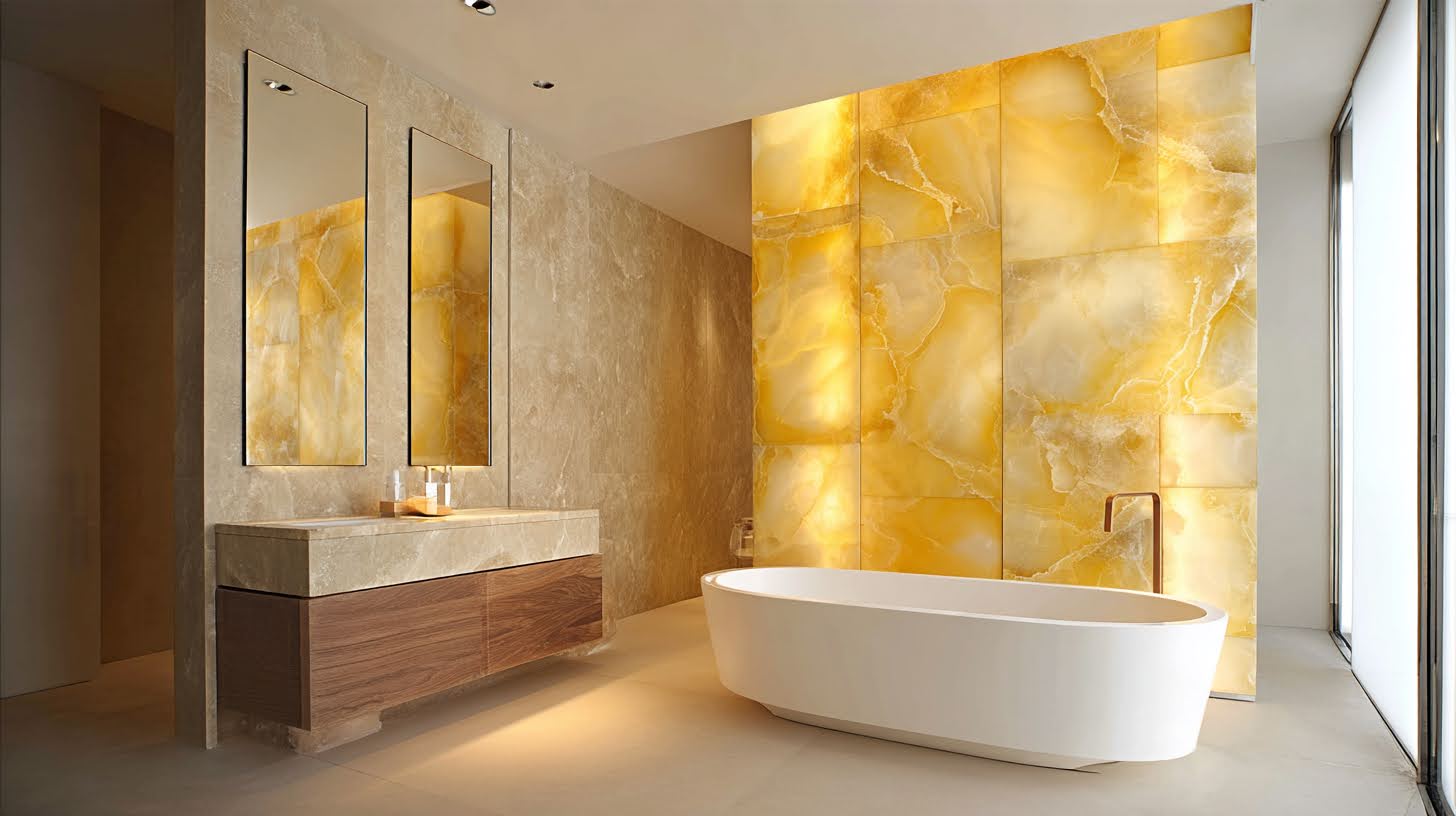 yellow marble